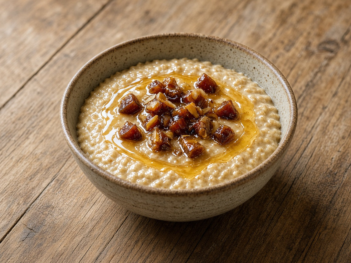 Finish Nutri Nuts bowl with honey